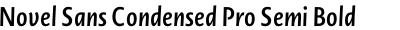 Novel Sans Condensed Pro Semi Bold Italic